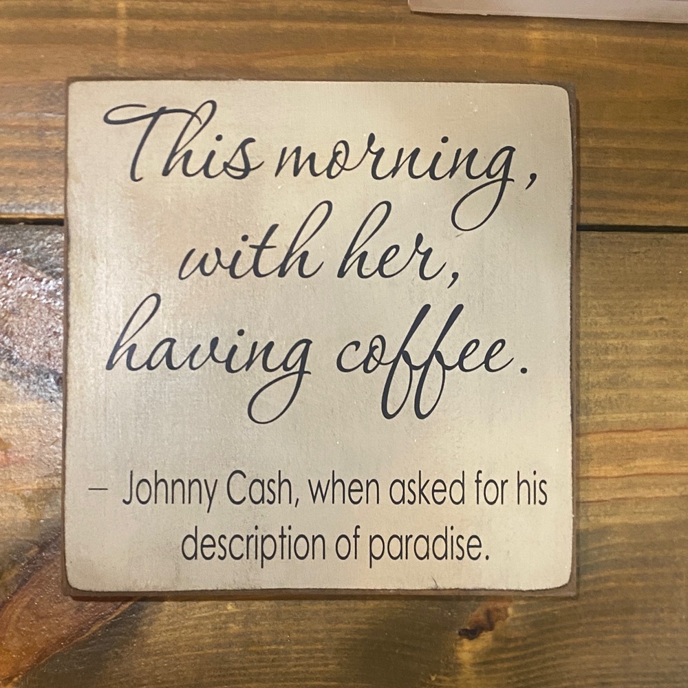 Hobby Lobby Cream and Black Quote Wall Decor